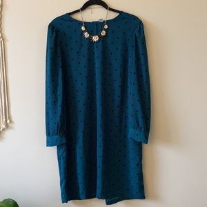 Holiday party ready! 🌟 Teal shift dress, new with tags size XL, Old Navy.